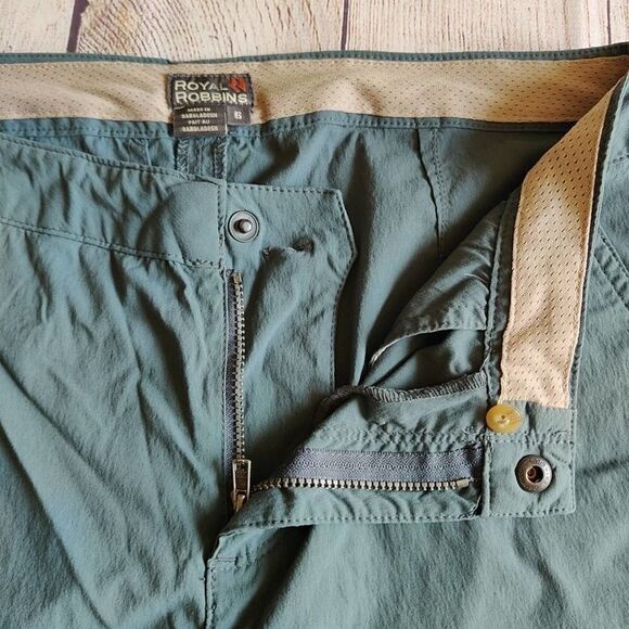Royal Robbins flat front nylon hiking capris sz 6 - Picture 4 of 10